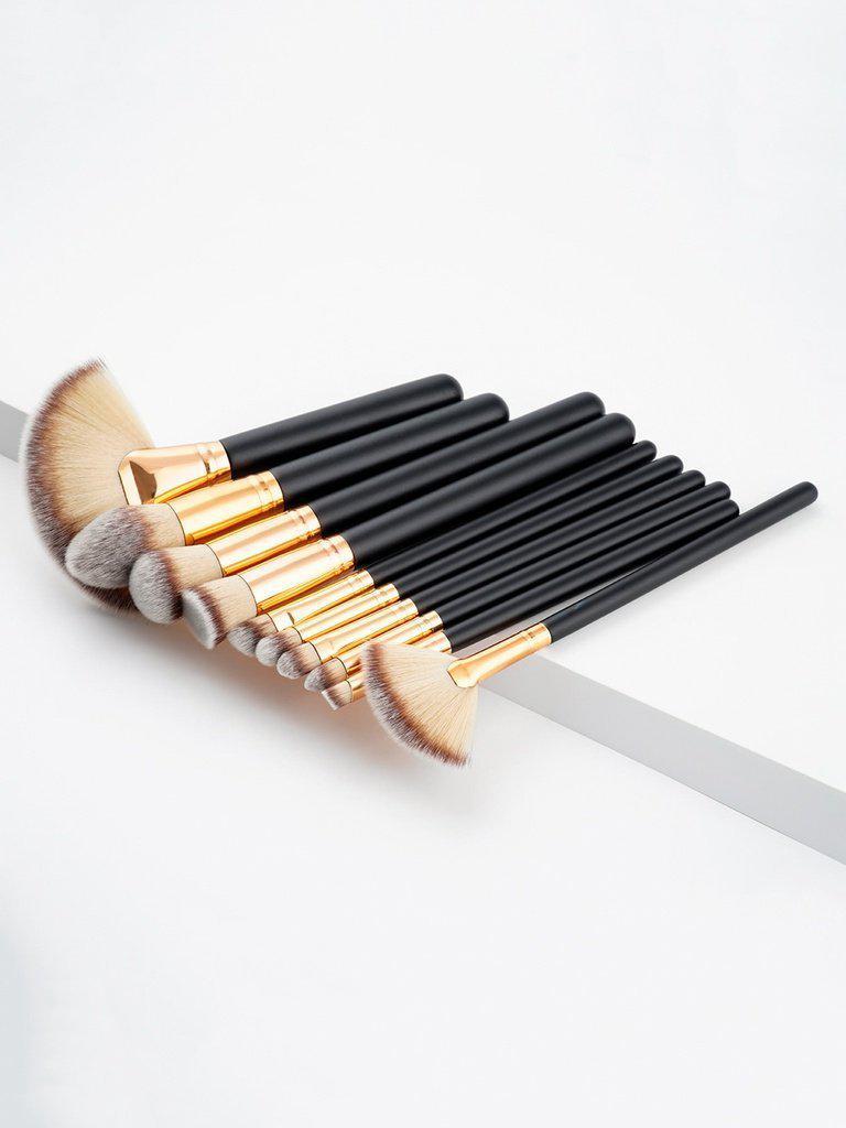 Two Tone Handle Makeup Brush Set 10pcs--Des Mess