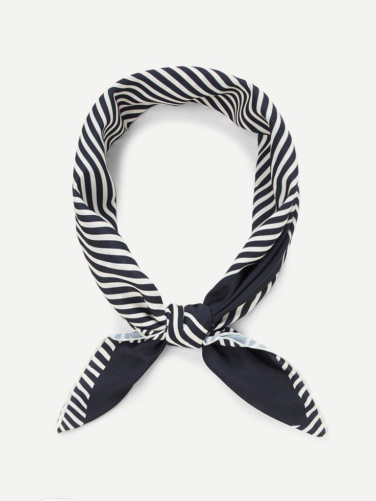 Striped Pattern Bandana-accessories-Des Mess