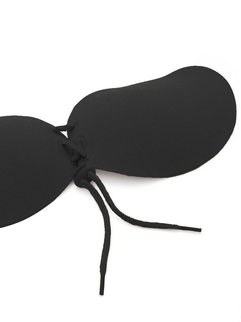 Seamless Lace Up Push Up Self Adhesive Bra-lingerie-Des Mess