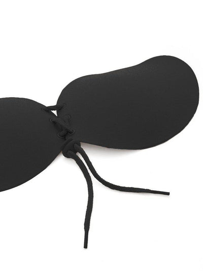 Seamless Lace Up Push Up Self Adhesive Bra-lingerie-Des Mess