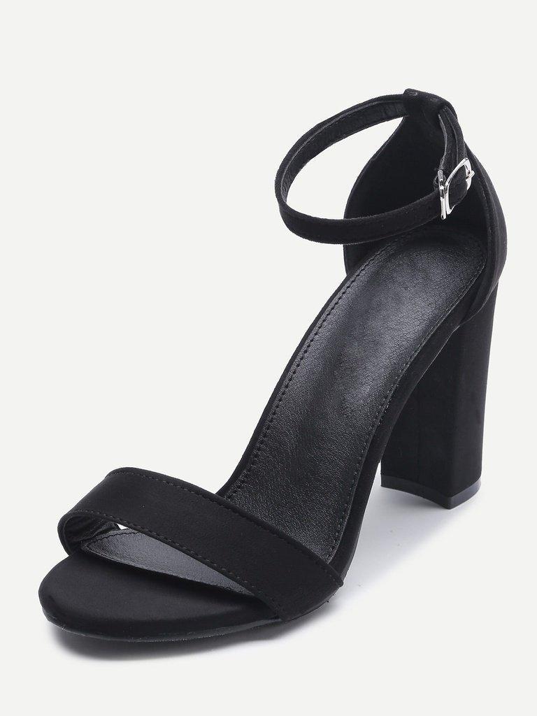 Two Part Block Heeled Sandals-shoes-Des Mess