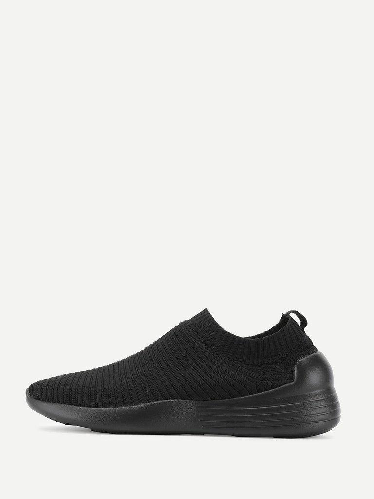 Knit Design Low Top Sneakers-shoes-Des Mess