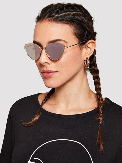 Metal Frame Cat Eye Sunglasses-accessories-Des Mess