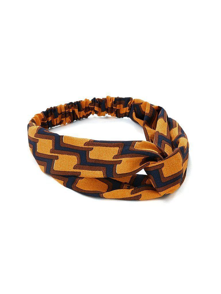 Plaid Twist Headband-hair-Des Mess