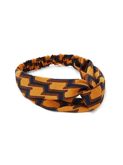 Plaid Twist Headband-hair-Des Mess