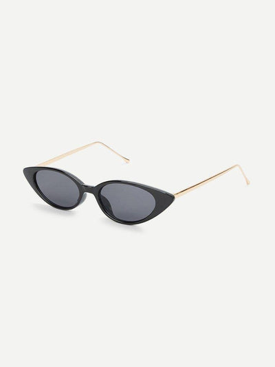 Cat Eye Metal Temple Sunglasses-accessories-Des Mess