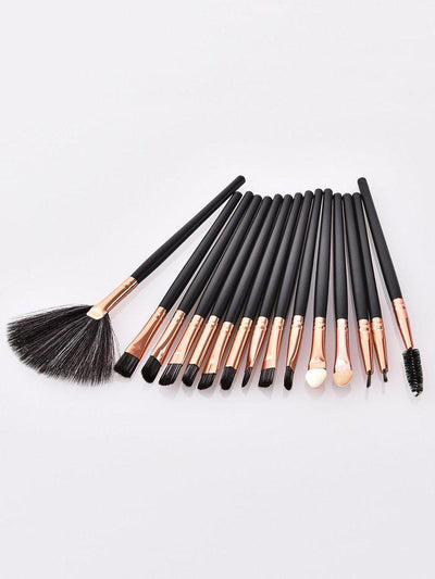 Fan Shaped Makeup Brush 15pcs-makeup-Des Mess