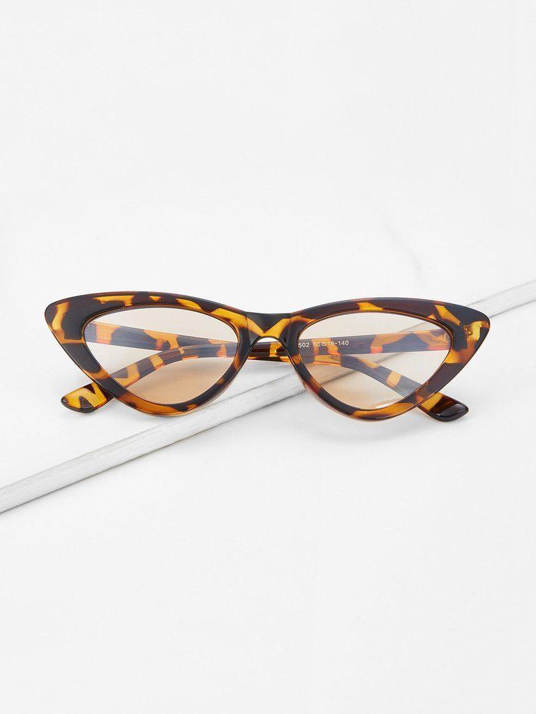 Cat Eye Mirror Lens Sunglasses-accessories-Des Mess