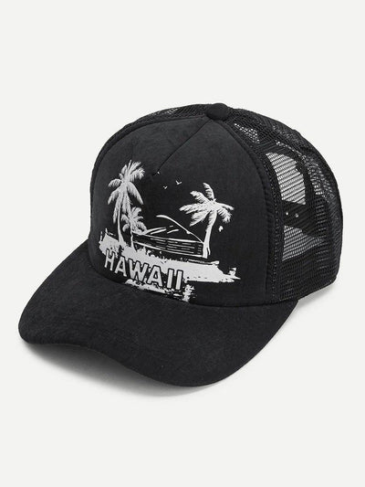 Palm Tree Baseball Cap--Des Mess