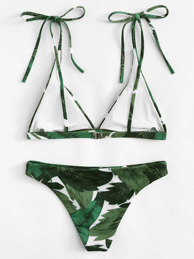 Tropical Print Bikini Set--Des Mess