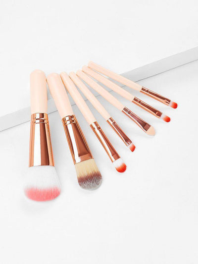 Wood Handle Professional Makeup Brush 7pcs-makeup-Des Mess