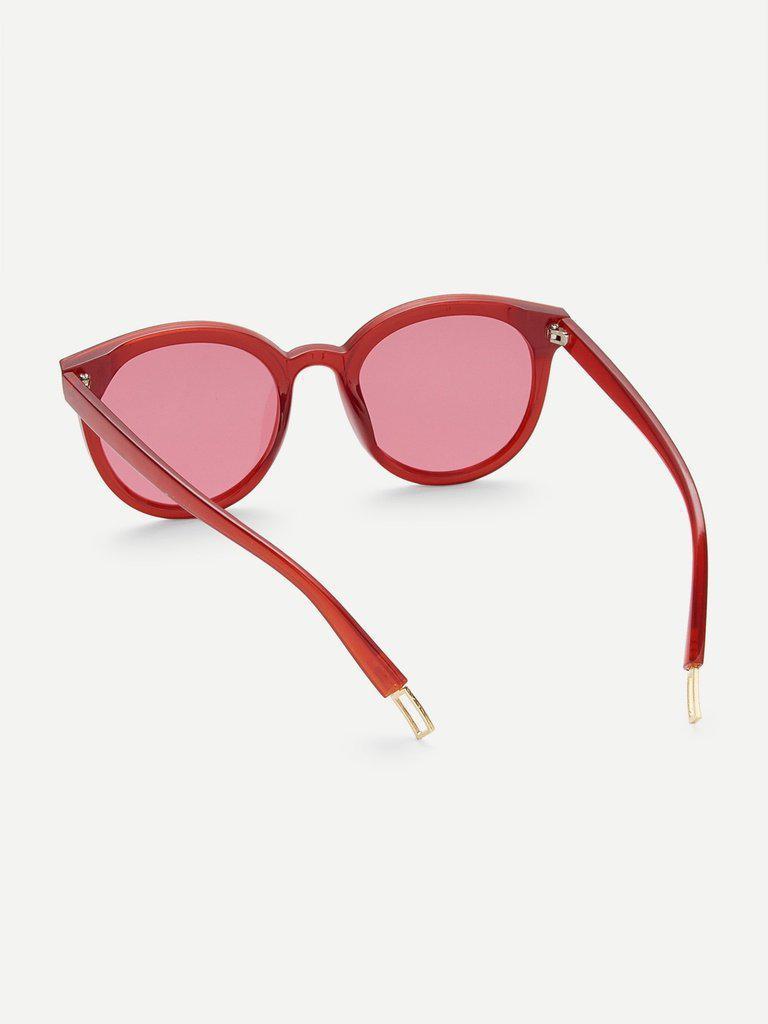 Cat Eye Mirror Lens Sunglasses-accessories-Des Mess