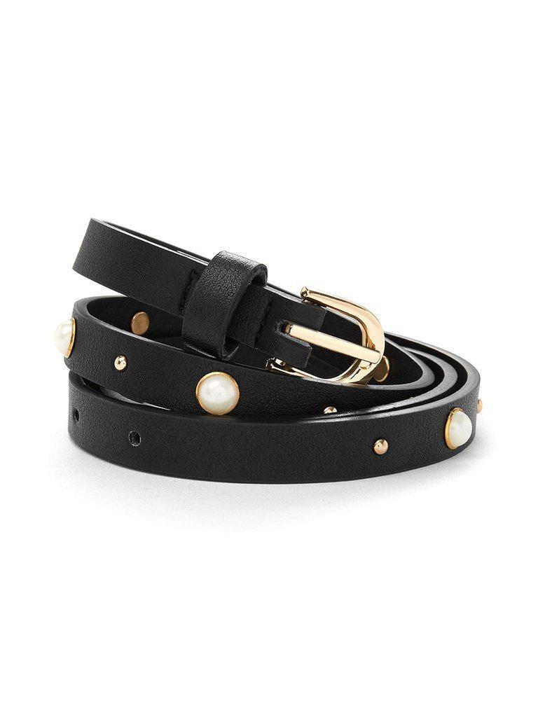 Faux Pearl Decor Belt-accessories-Des Mess