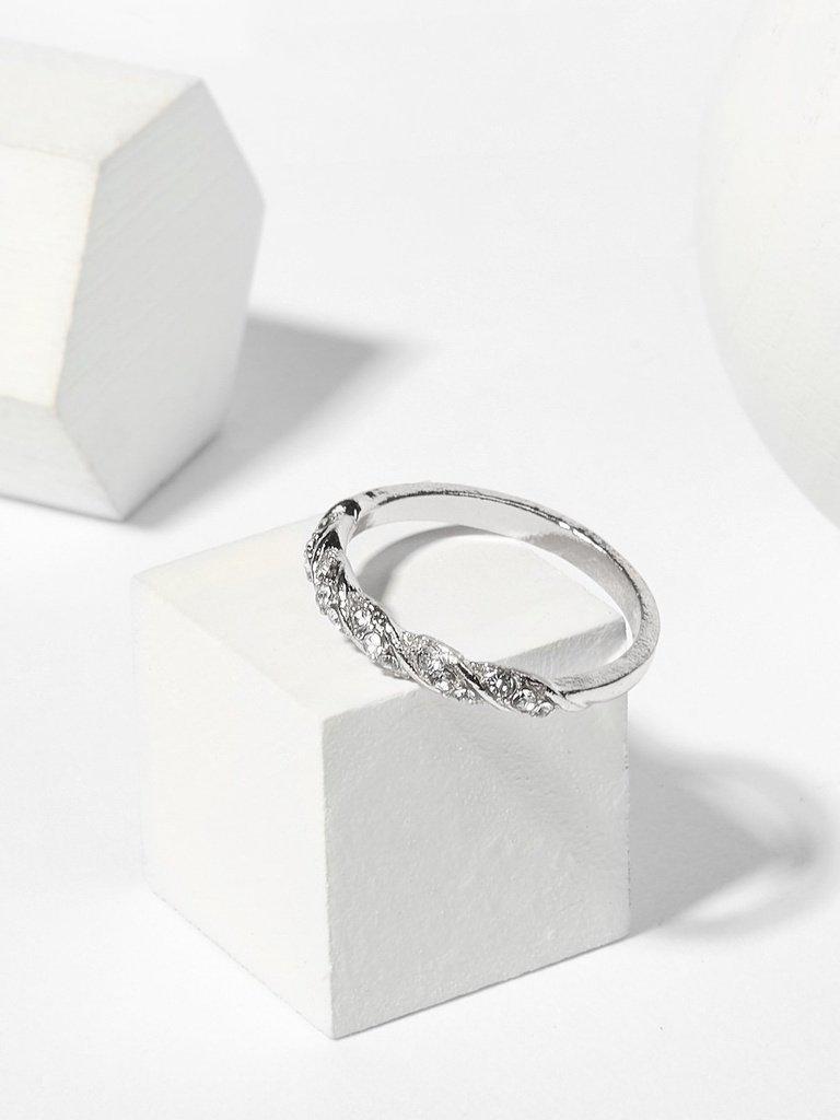 Spiral Design Rhinestone Ring-jewelry-Des Mess