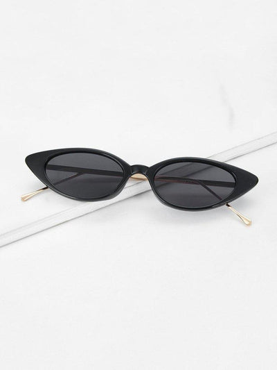 Cat Eye Metal Temple Sunglasses-accessories-Des Mess
