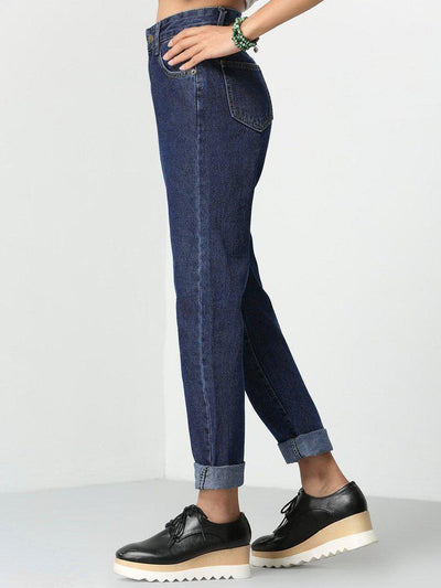 Rolled Up Mom Jeans-bottom-Des Mess