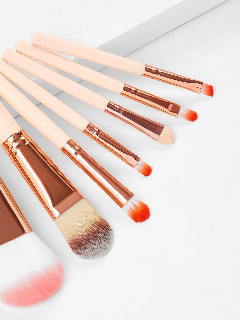 Wood Handle Professional Makeup Brush 7pcs-makeup-Des Mess