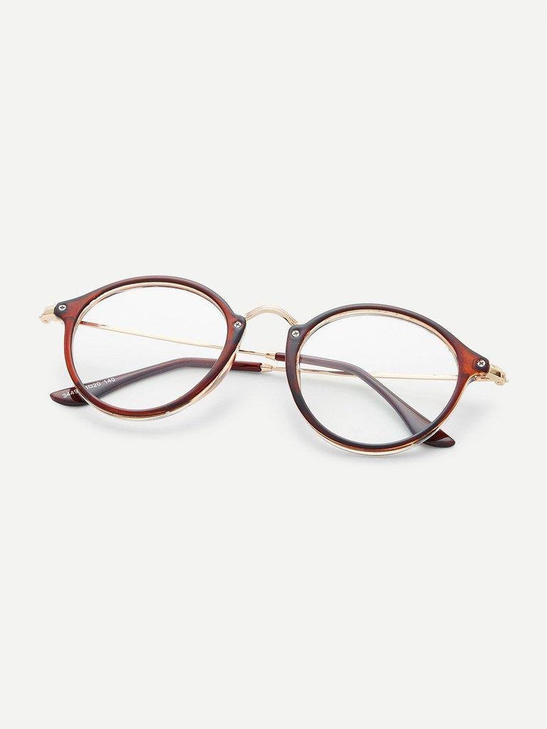 Metal Top Bar Round Glasses-accessories-Des Mess