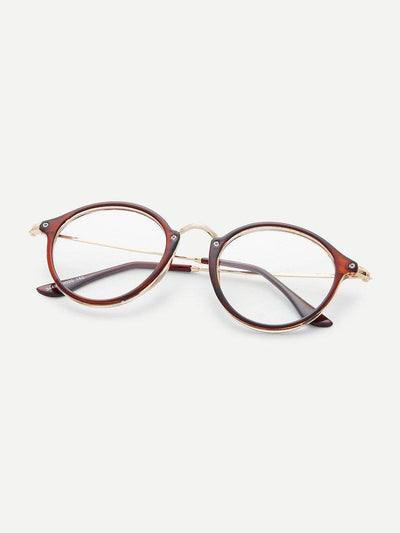 Metal Top Bar Round Glasses-accessories-Des Mess