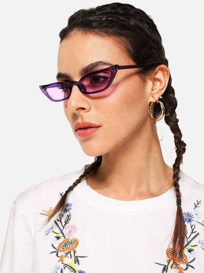 Tinted Lens Cat Eye Sunglasses-accessories-Des Mess