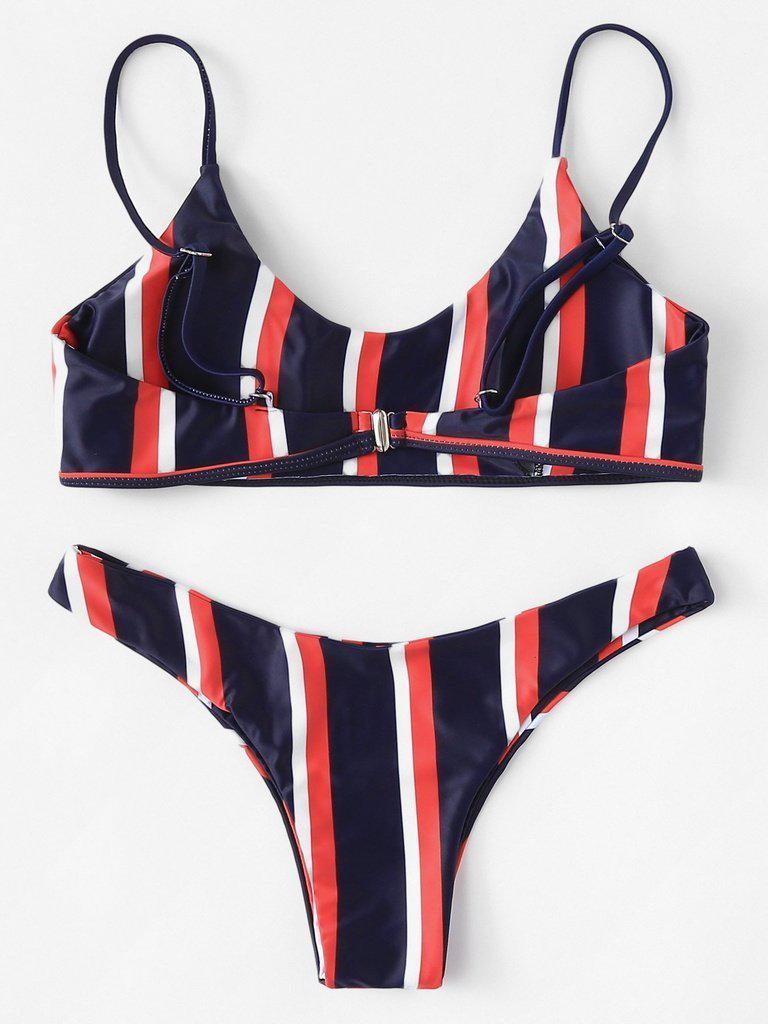 Striped Bikini Set--Des Mess