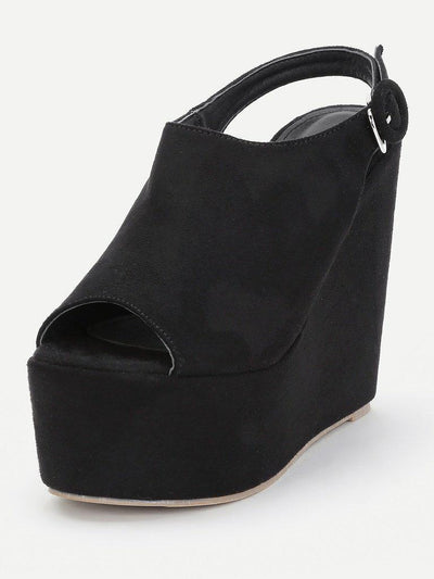 Platform Open Toe Heeled Wedges-shoes-Des Mess