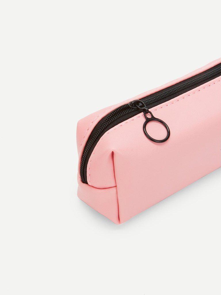 Slogan Print Pencil Case-others-Des Mess