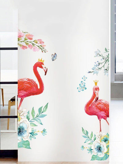 Couple Flamingo Wall Mural-others-Des Mess