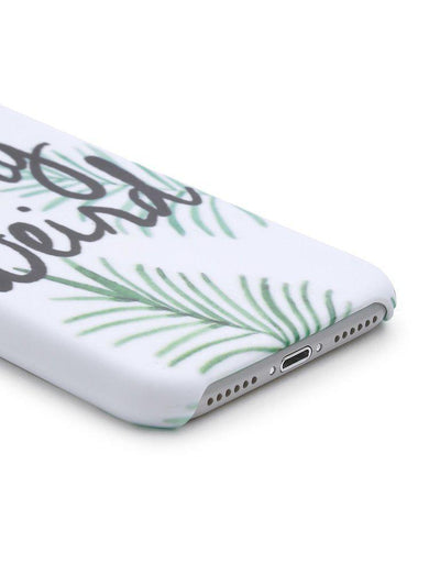 Leaf And Letter Print iPhone Case-others-Des Mess