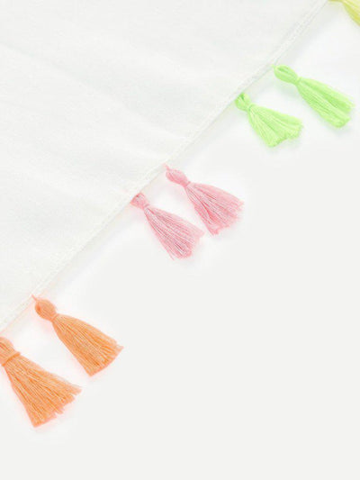 Tassel Trim Scarf-accessories-Des Mess