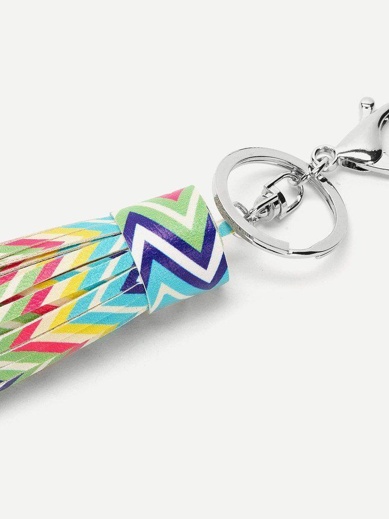 Chevron Tassel Keychain-others-Des Mess