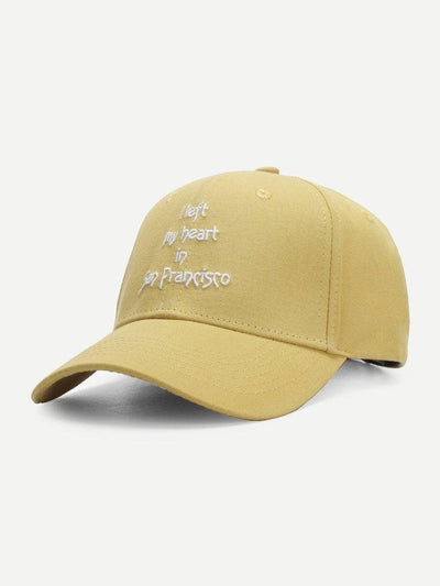 Embroidered Letter Baseball Cap-accessories-Des Mess