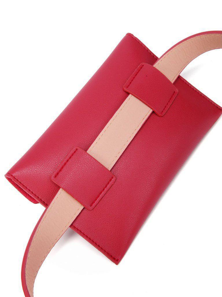 Buckle Belt With Removable Fanny Pack-accessories-Des Mess