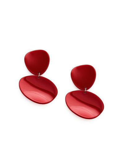 Asymmetrical Double Flake Drop Earrings-jewelry-Des Mess