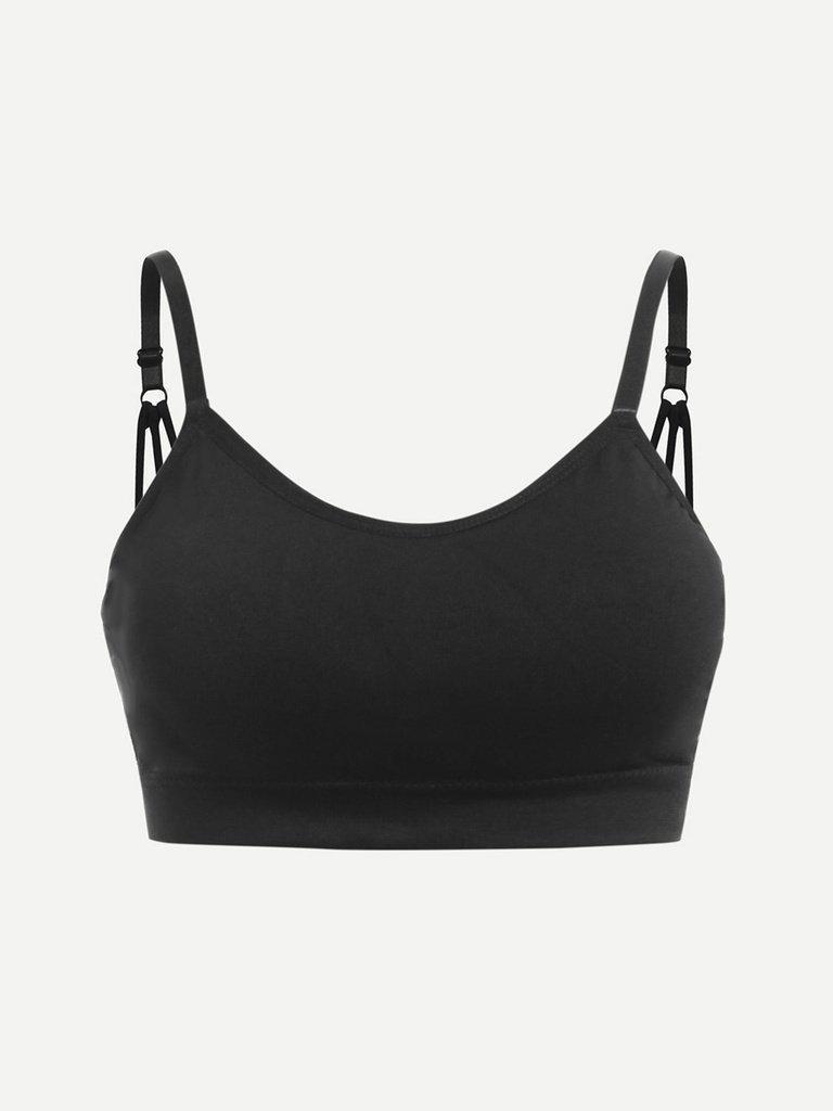 Ring Linked Striped Bra-sportswear-Des Mess
