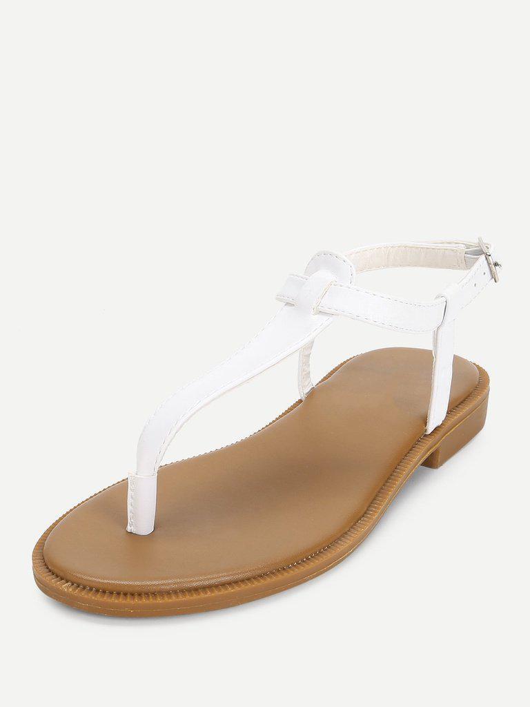 Toe Post Flat Sandals-shoes-Des Mess