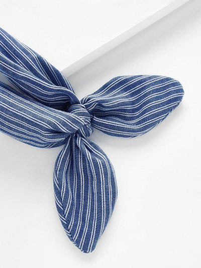 Striped Knot Ear Headband 2pcs-hair-Des Mess