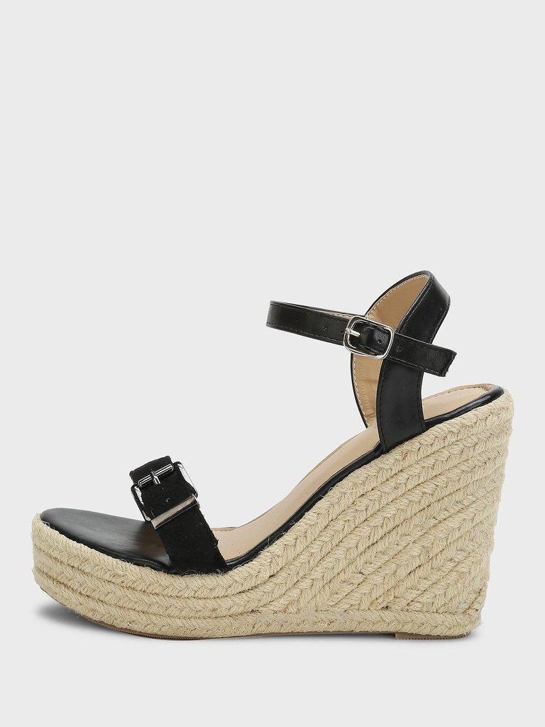 Ankle Straps Espadrille Wedges-shoes-Des Mess