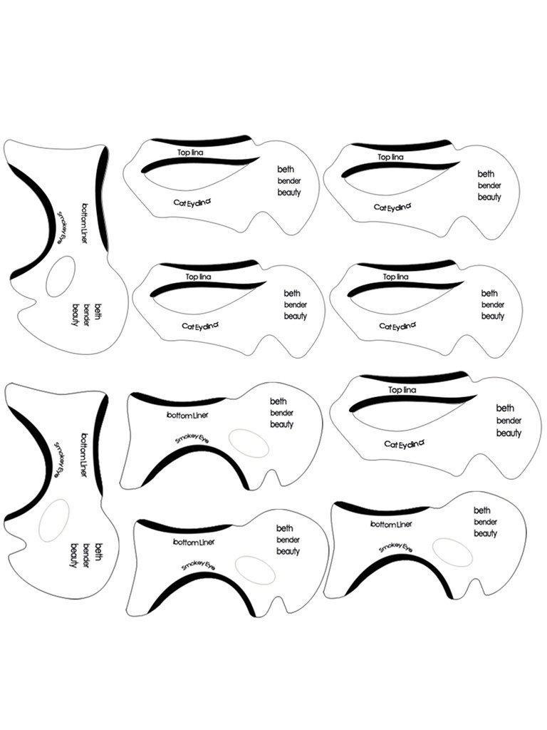 Cat Eyeliner Stencil-makeup-Des Mess