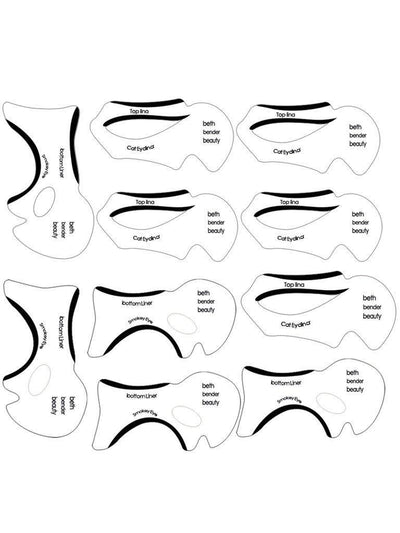 Cat Eyeliner Stencil-makeup-Des Mess