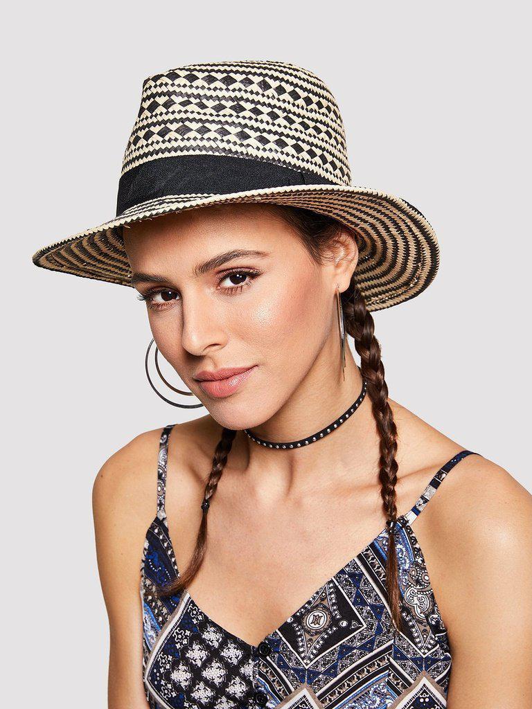 Straw Fedora Hat-accessories-Des Mess