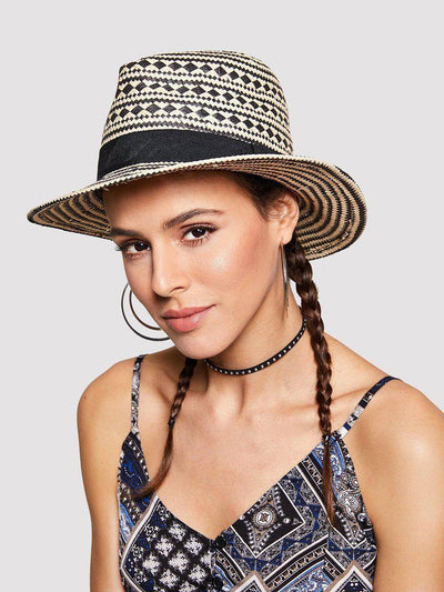 Straw Fedora Hat-accessories-Des Mess