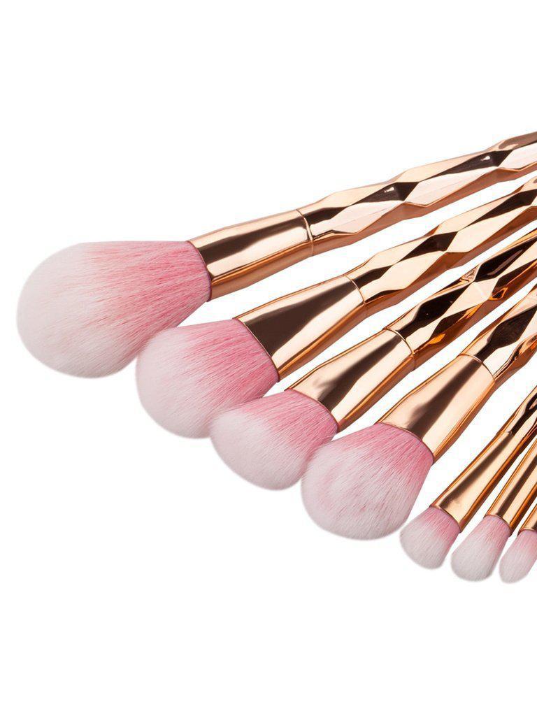 Diamond Shaped Handle Makeup Brush 11pcs-makeup-Des Mess