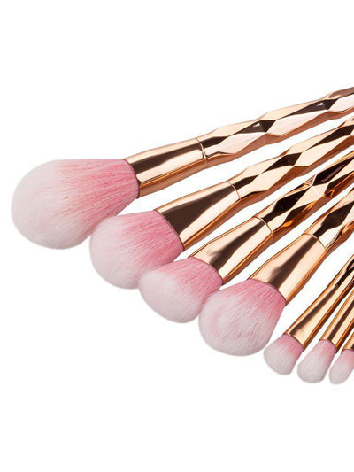 Diamond Shaped Handle Makeup Brush 11pcs-makeup-Des Mess