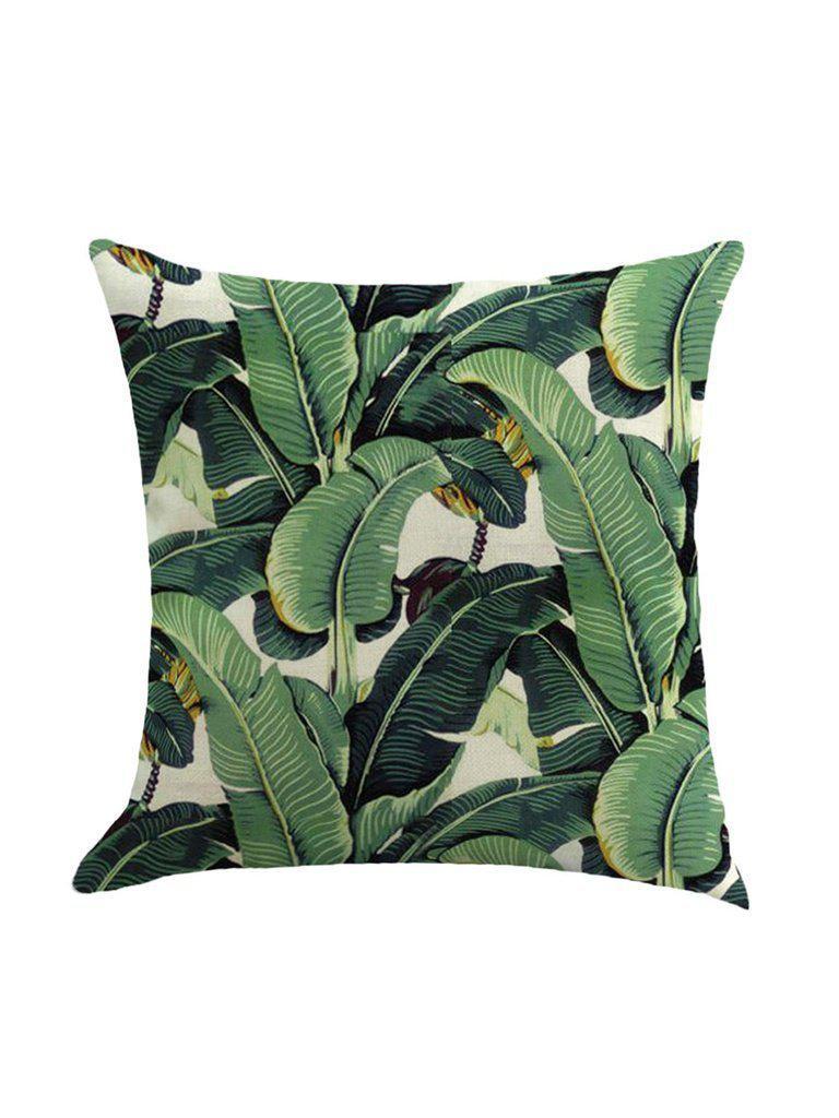 Leaf Print Pillowcase Cover-others-Des Mess