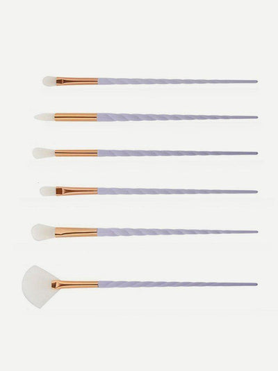 Screw Handle Design Makeup Brush Set 10Pcs-makeup-Des Mess