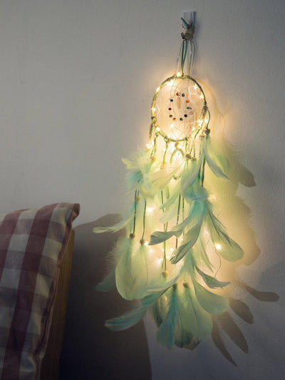 Feather Fringe Dreamcatcher Light-others-Des Mess