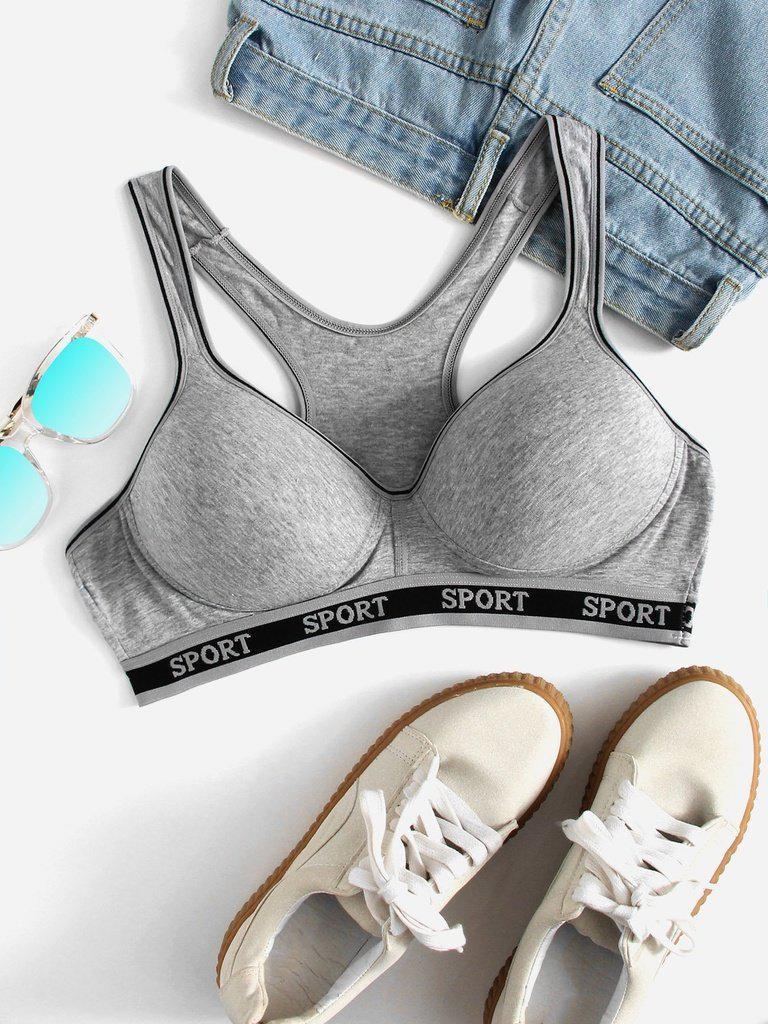 Racerback Sports Bra-sportswear-Des Mess
