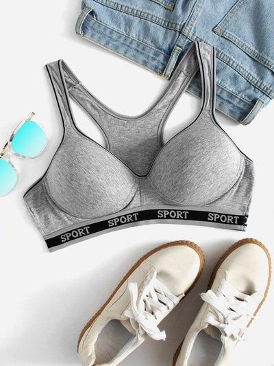 Racerback Sports Bra-sportswear-Des Mess
