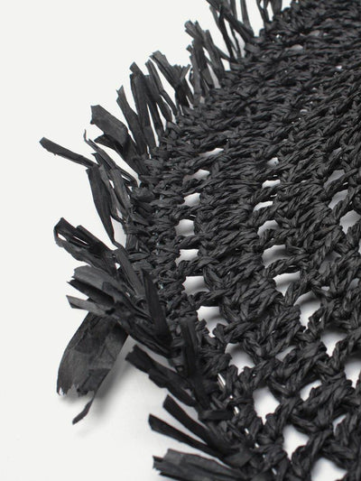 Raw Edge Straw Hat--Des Mess